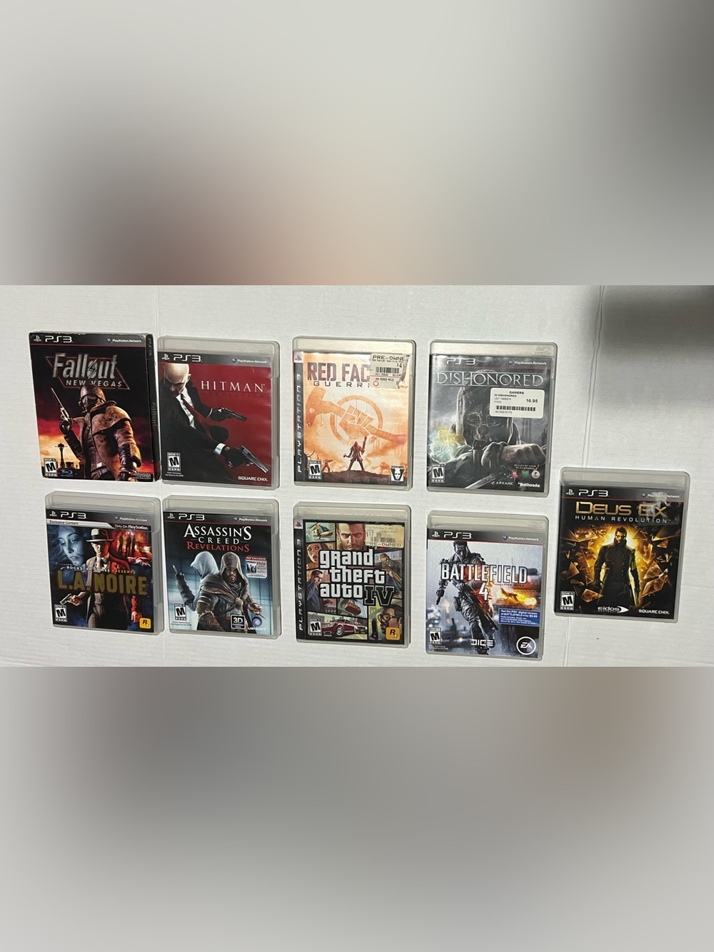 PlayStation 3 Games Lot Of 9 Gta Iv Hitman Assassins Creed Battlefield 4 Ps3